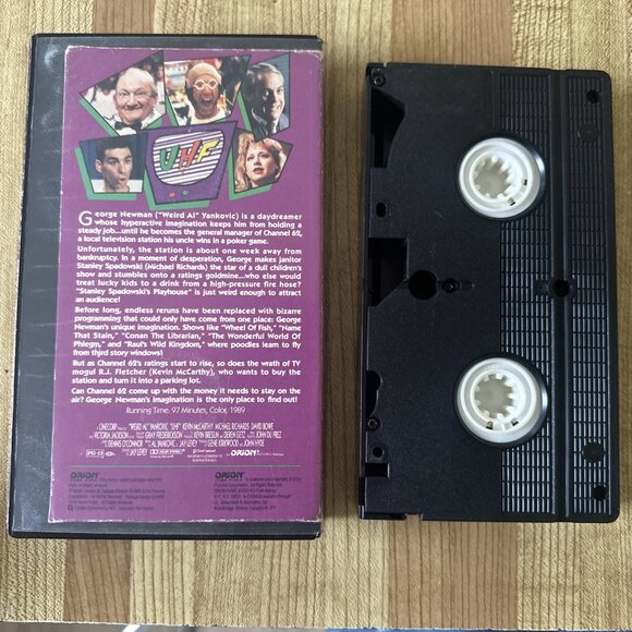 Vintage 1989 UHF Weird Al Yankovic VHS Video Orion Comedy Cult Horror Halloween - Picture 2 of 5